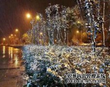鄂尔多斯国旗的两个地区都有冰雪覆盖的街道。