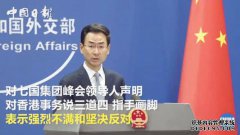 在香港外交部对七国集团峰会的回应中，声明：